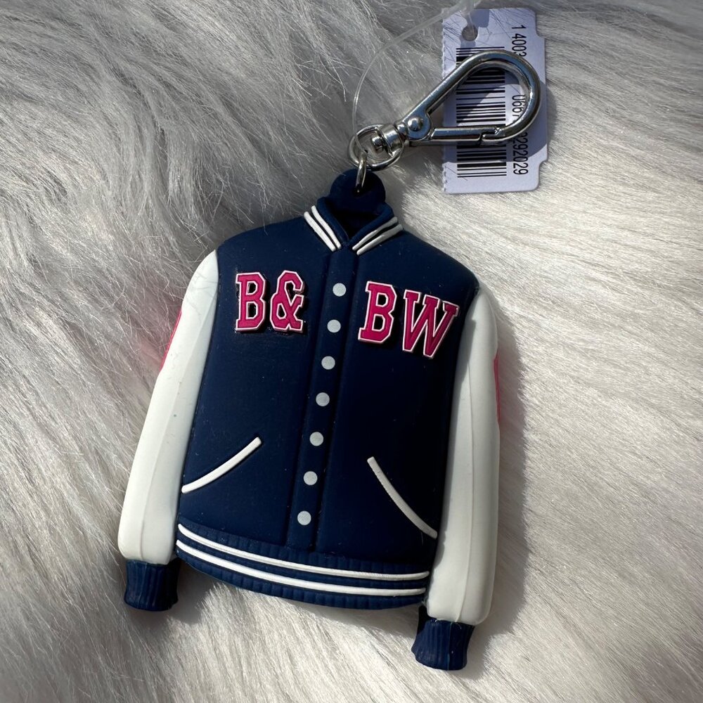 Bath And Body Works Varsity Jacket Pocketbac Holder Keychain (NEW)